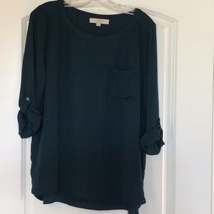 Loft green blouse